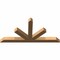 Ekena Millwork Saratoga Timber Gable Bracket, Western Red Cedar, 84"W x 42"H x 5 1/2"D x 5 1/2"F, 12/12 Pitch GBW084X42X0606SAR00SWR - alternate 3
